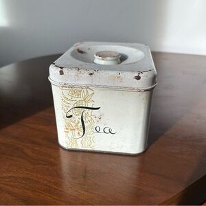 Vintage 1960s Retro Mid Century Modern Harvell Tea Tin Canister